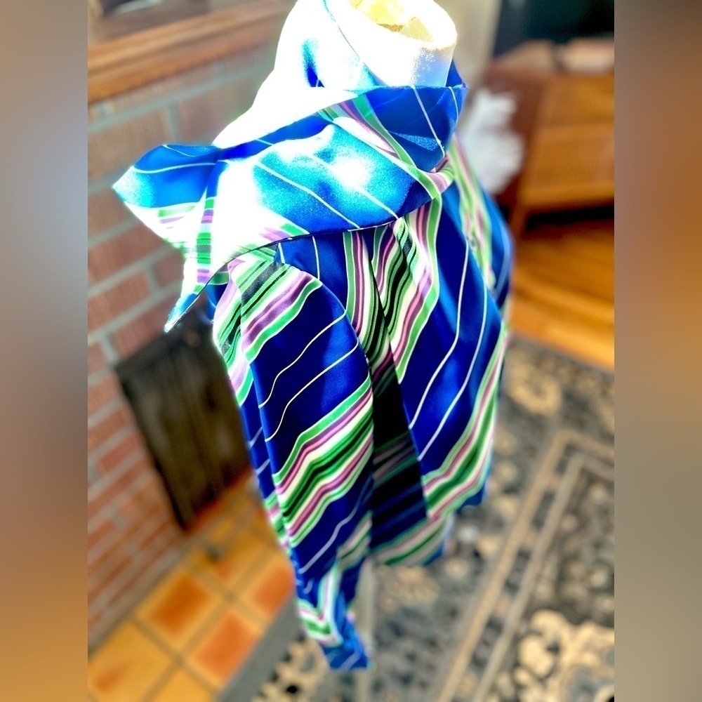 1960s Mod Blouse With Built In Scarf - image 4